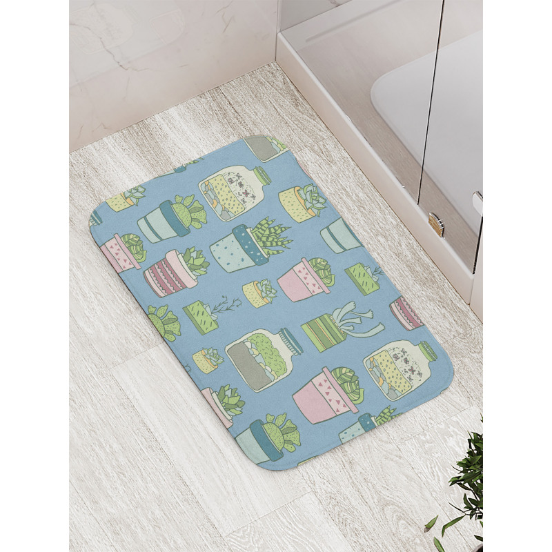 Houseplants Succulents Bath Mat