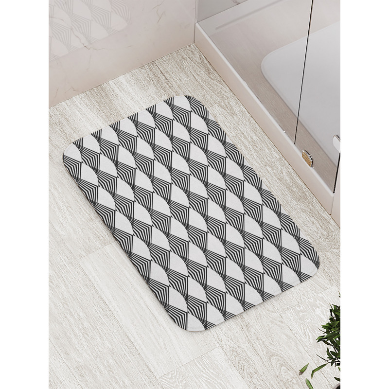 Urban Geometric Triangle Bath Mat