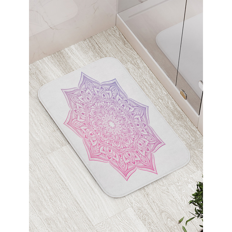 Oriental Yoga Round Bath Mat