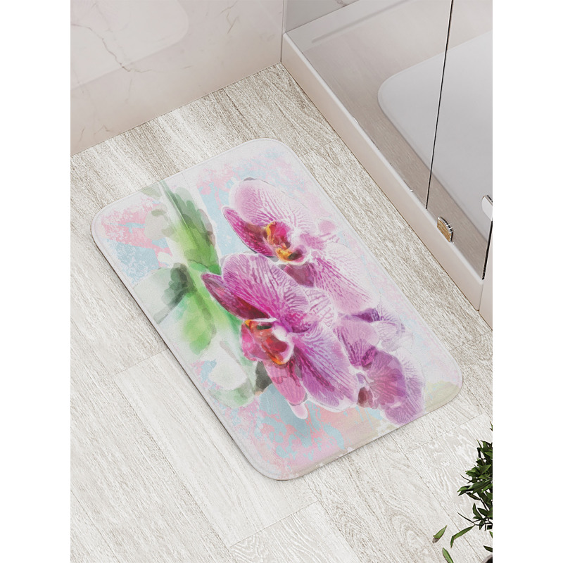 Posy of Hawaiian Plant Art Bath Mat