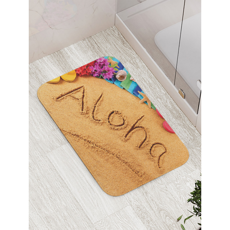 Summer Holiday Season Theme Bath Mat