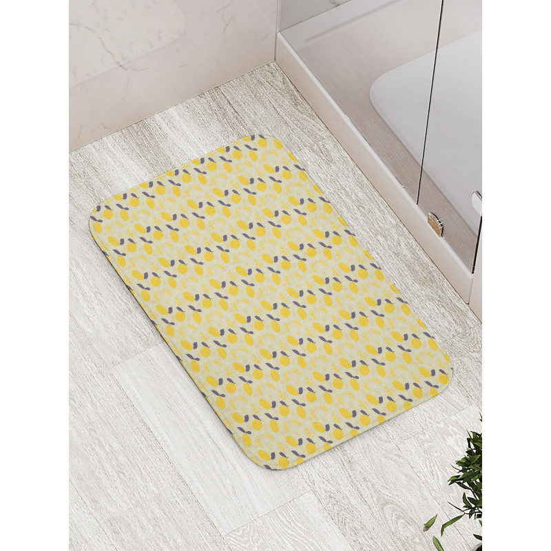 Lemons and Blossoms Bath Mat