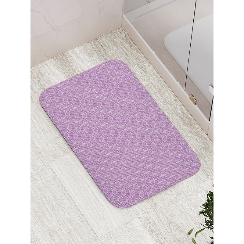 Triangular Hexagonal Art Bath Mat