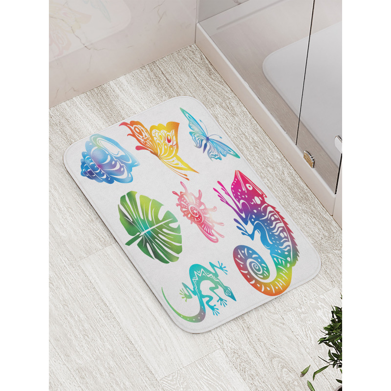 Exotic Fauna and Foliage Bath Mat