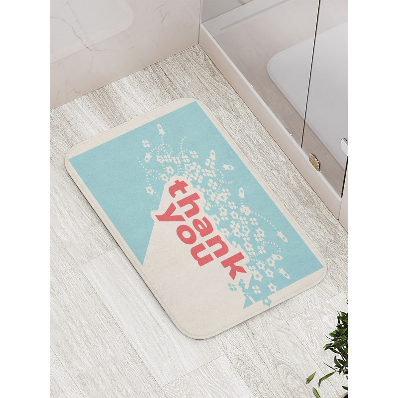 Tiny Stars and Rocket Bath Mat