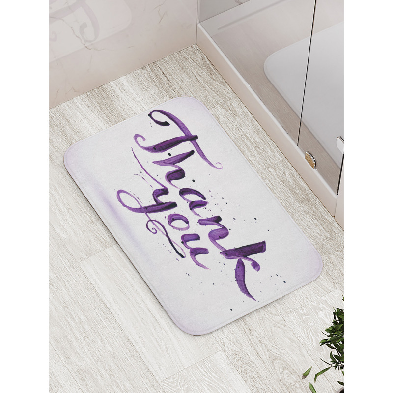 Spots Paintbrush Strokes Bath Mat