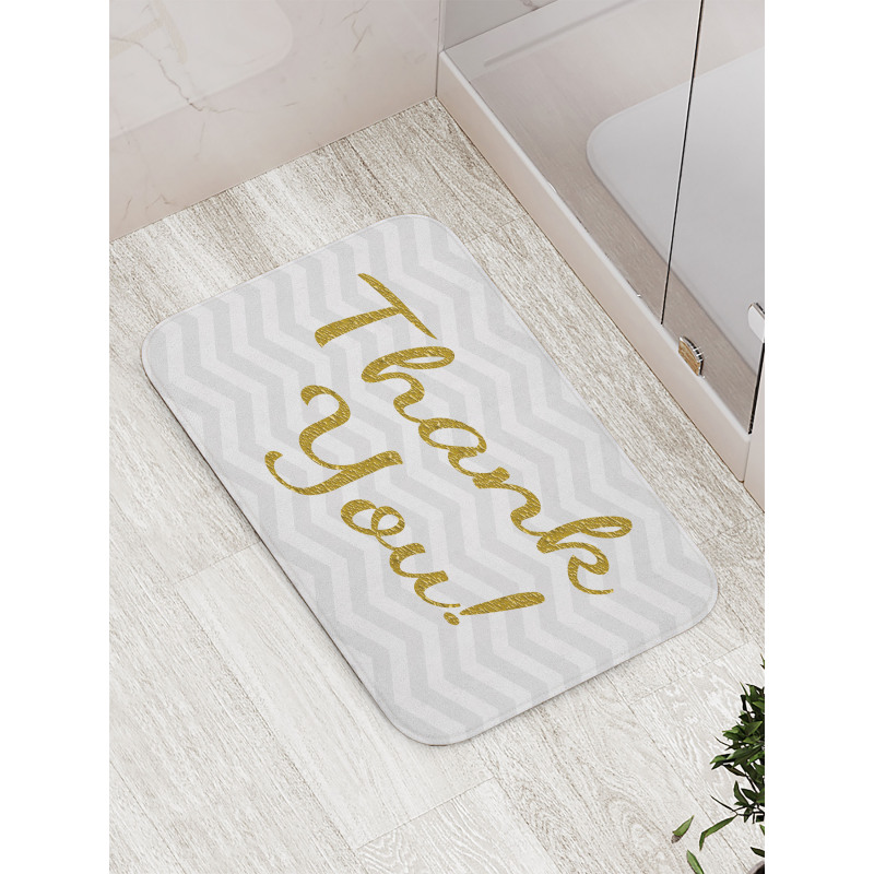 Golden Yellow Tone Glitz Bath Mat