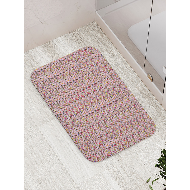 Candies in Various Shapes Bath Mat