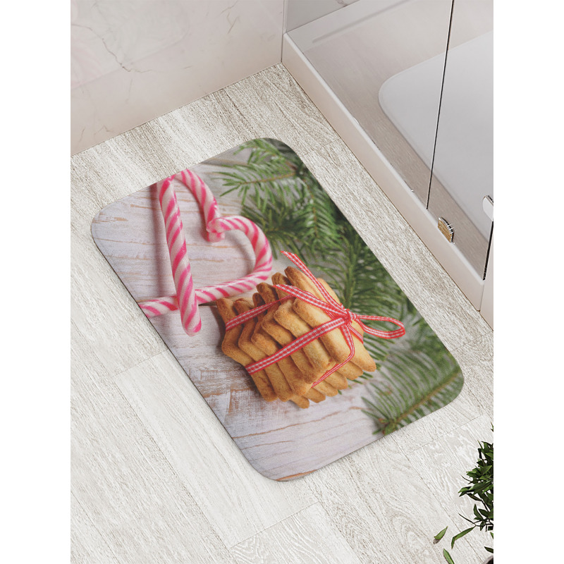 Bundles of Biscuits Tied Bath Mat