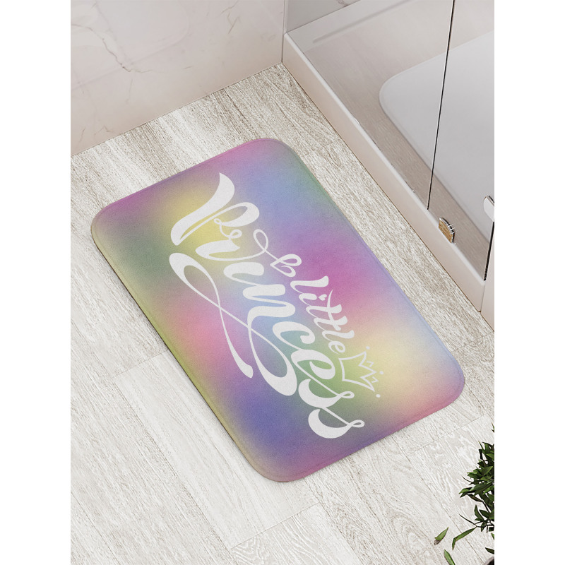 Writing with a Crown Bath Mat