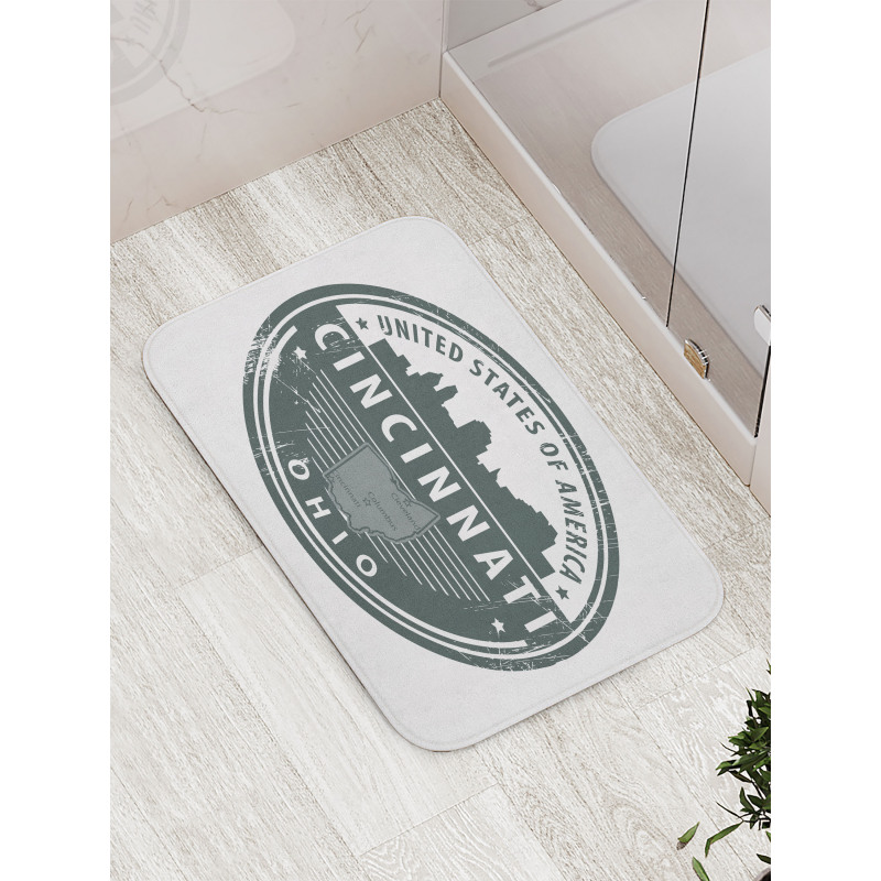 Aged America Emblem Ohio Bath Mat