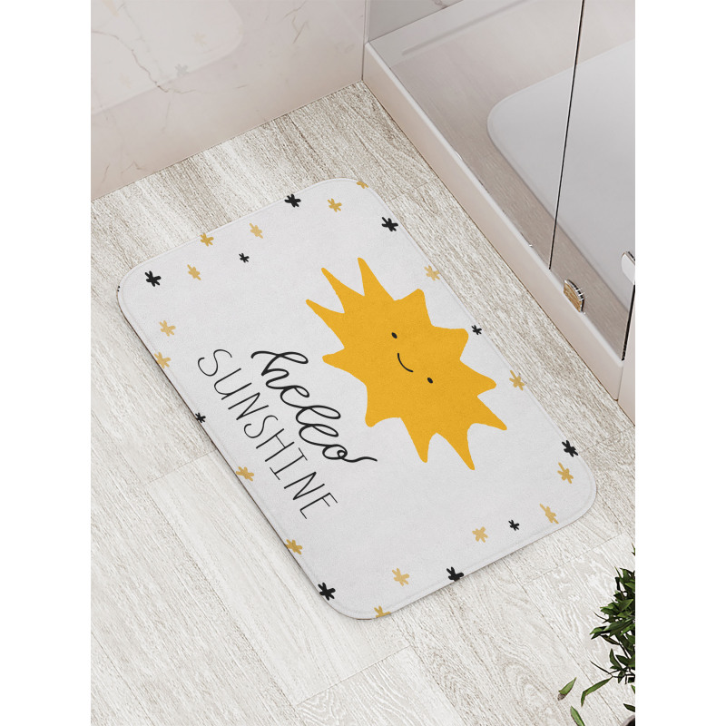 Nursery Typography Bath Mat