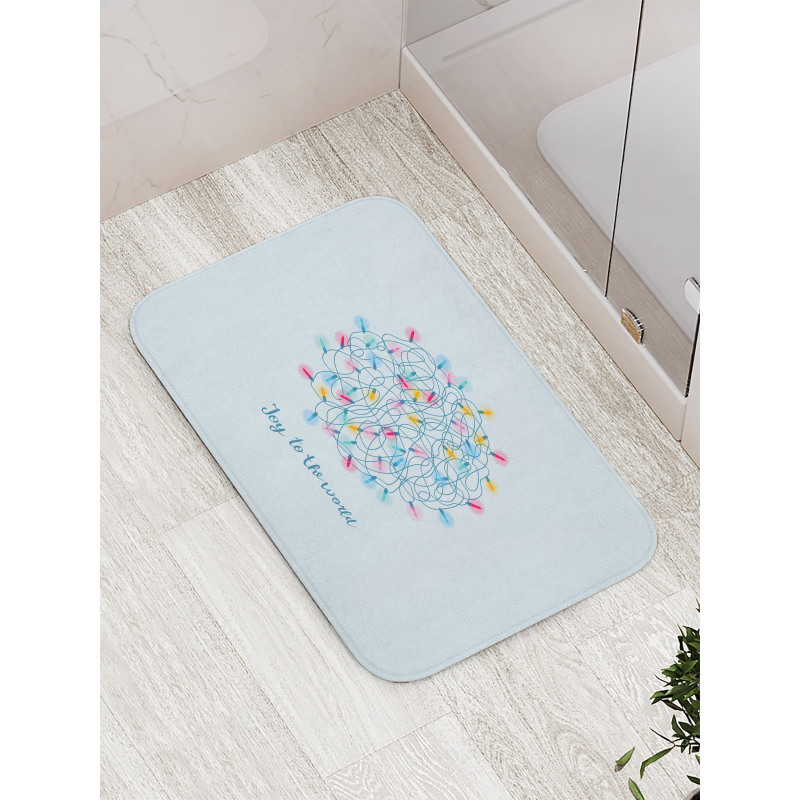 Joy to the World Wording Bath Mat