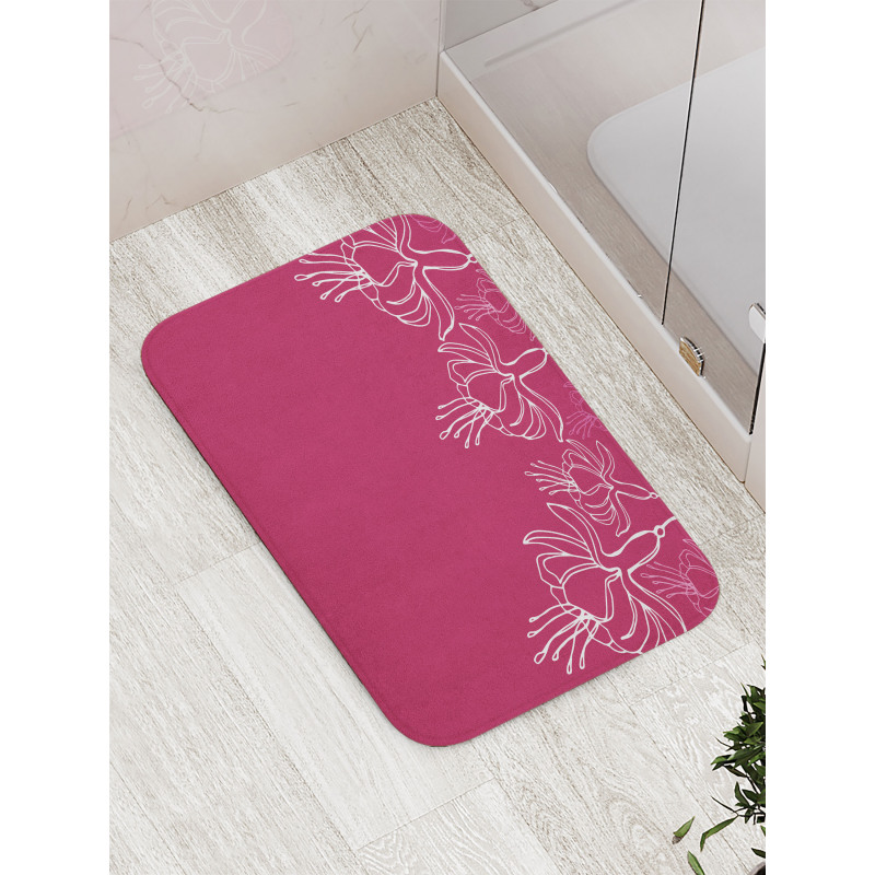 Floral Summer Time Blossoms Bath Mat