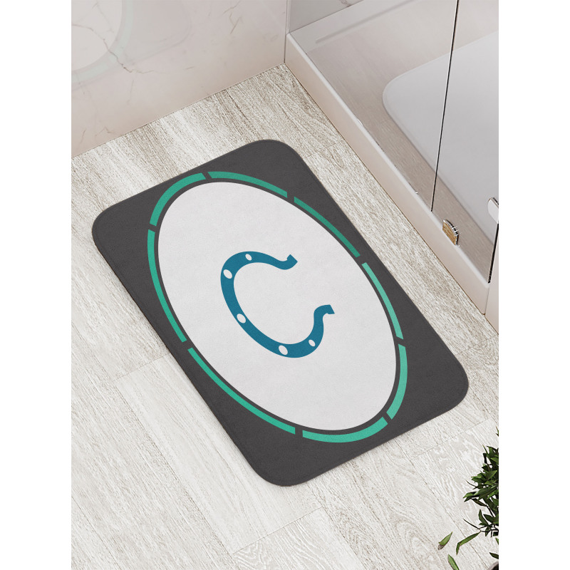 Horseshoe Wild West Luck Bath Mat