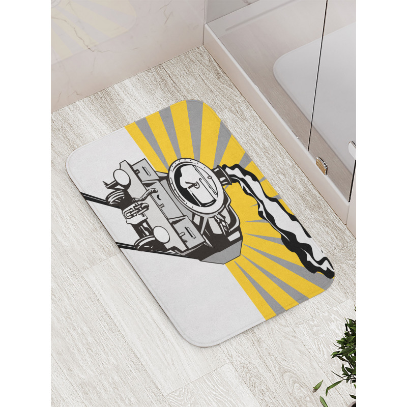 Locomotive Sunburst Effect Bath Mat