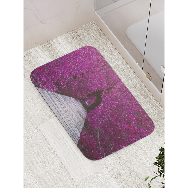 Spring Landscape  Floral Bath Mat