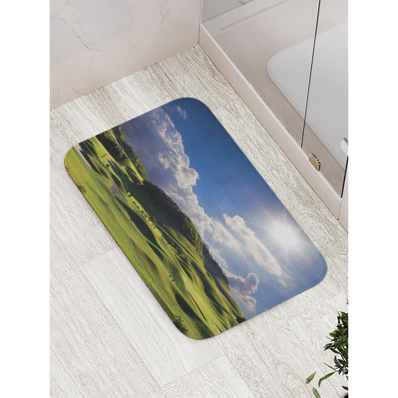 Summer Pasture Grassy Hills Bath Mat