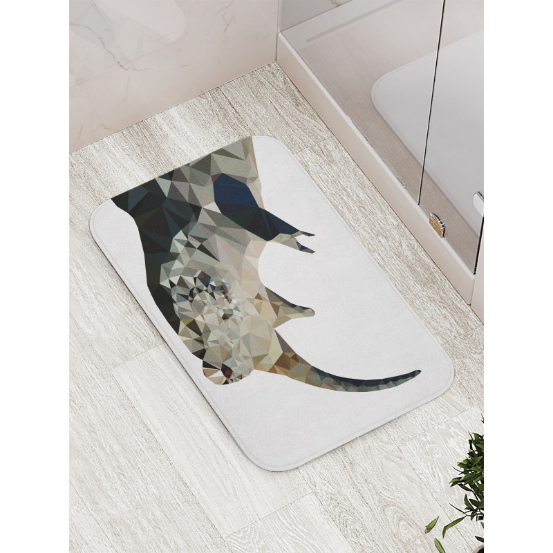 Polygonal Savannah Wildlife Bath Mat