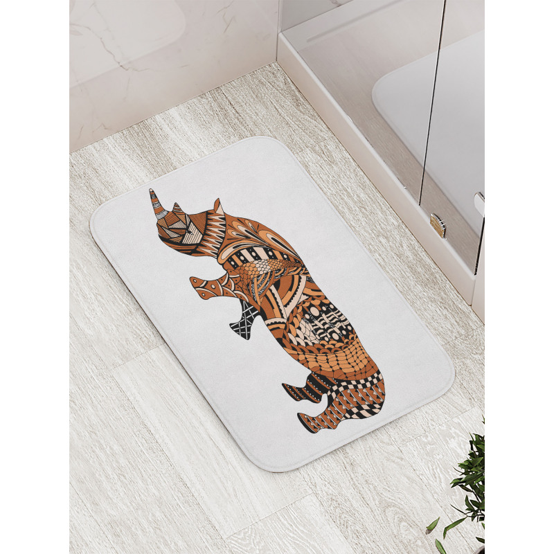 Assortment of Motifs Bath Mat