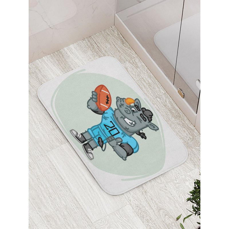 Animal with Jersey and Ball Bath Mat