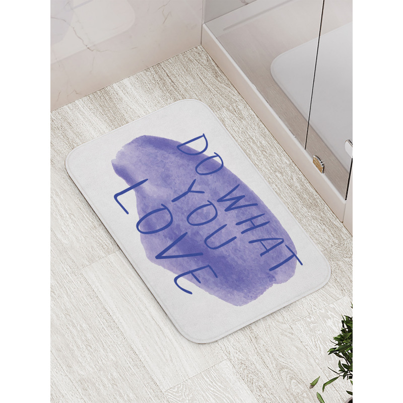 Watercolor Stain Abstract Bath Mat