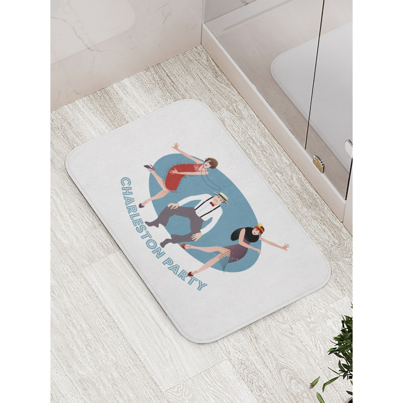 Vintage Dancing People Bath Mat