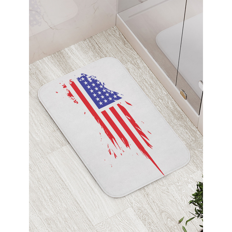 Grunge Flag Freedom Duty Bath Mat