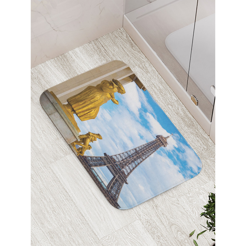 Antique Sculptures Eiffel Bath Mat