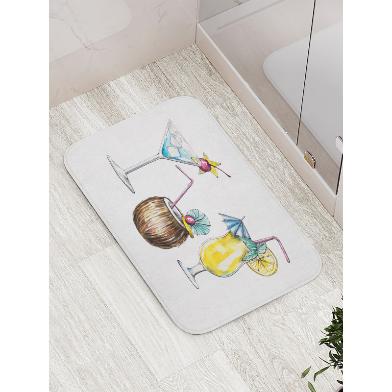 Hand-drawn Artwork Bath Mat