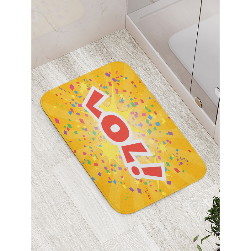 Cartoon Sound Effect Bath Mat