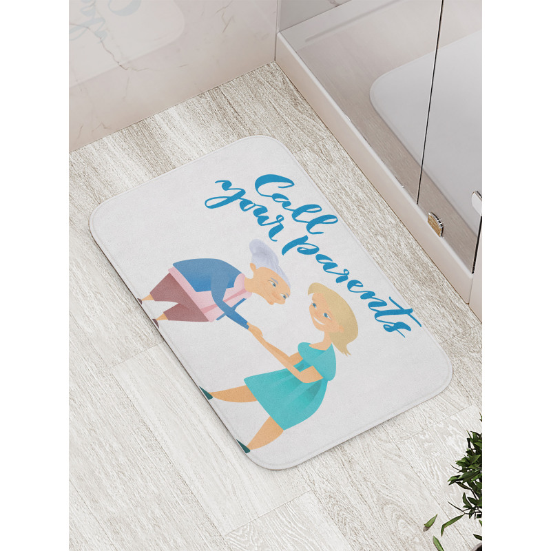 Woman and Mother Design Bath Mat