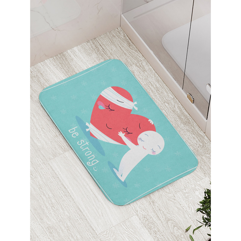 Giving Hug Cheer a Friend Bath Mat