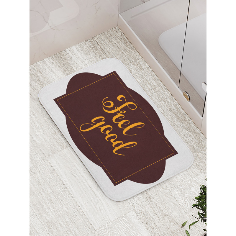 Optimist Words Geometric Bath Mat