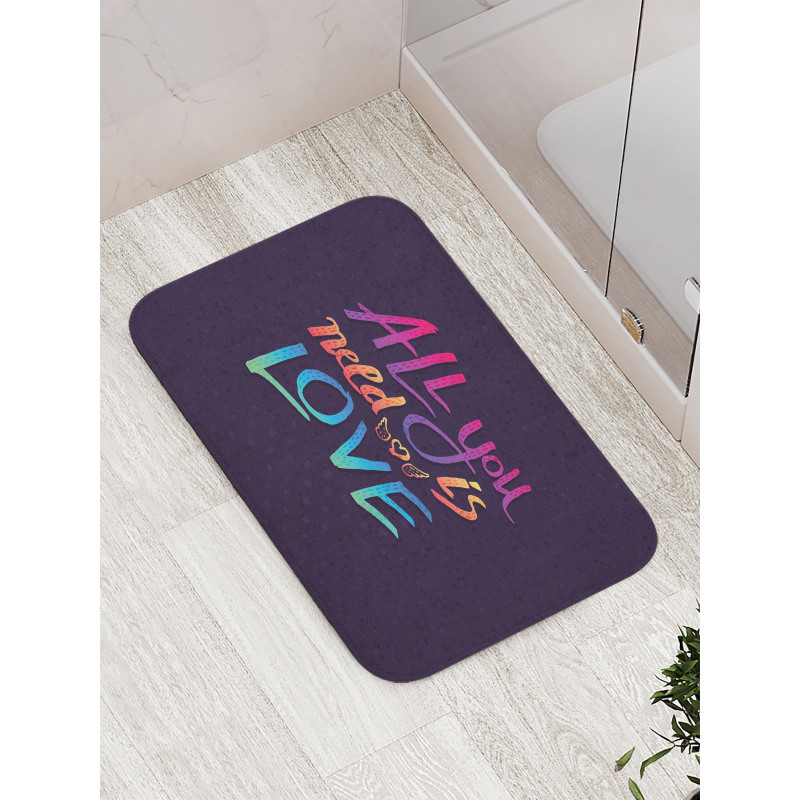 Rainbow Colors Bath Mat