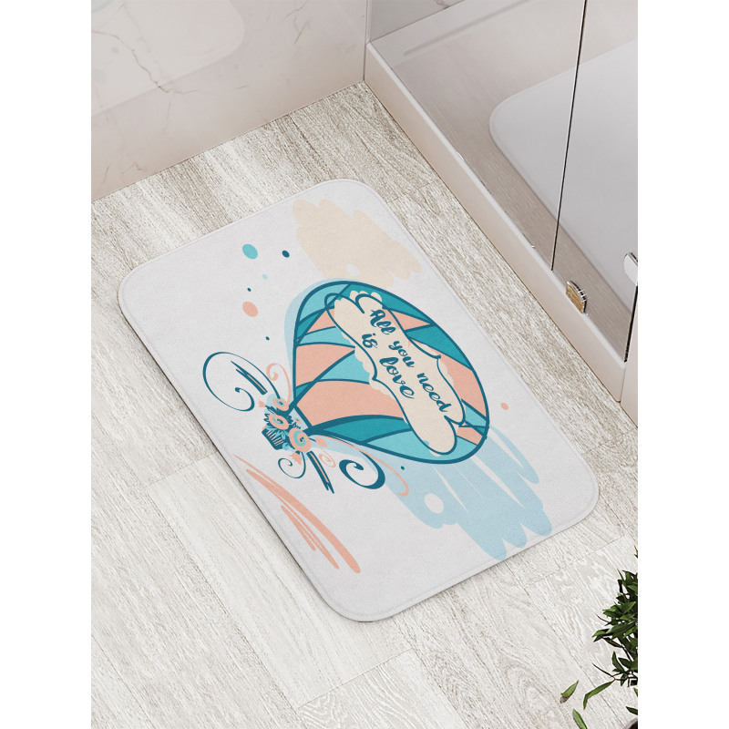 Hot Air Balloon Pastel Flora Bath Mat