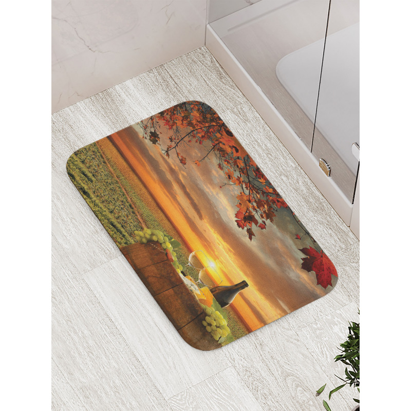 Tuscany Land Rural Field View Bath Mat