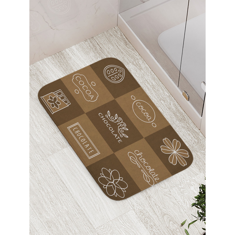 Cocoa Chocolate Bath Mat