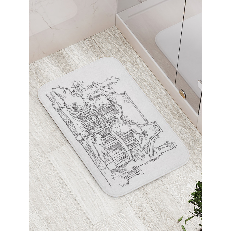 Gothic Mansion Art Bath Mat