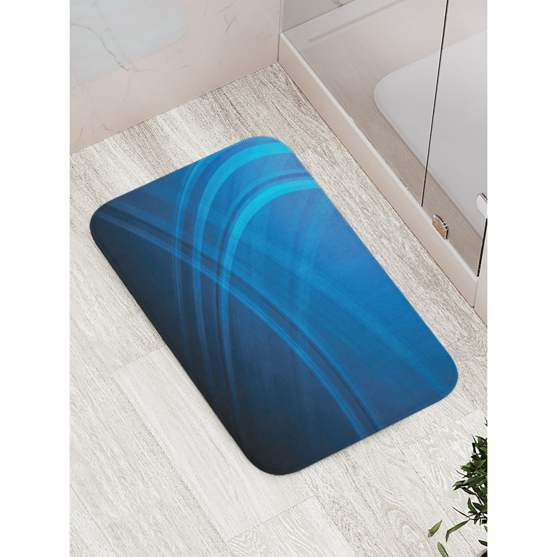 Ombre Style Abstract Backdrop Bath Mat