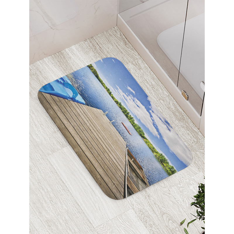 Canada Sunny Day Nature Photo Bath Mat