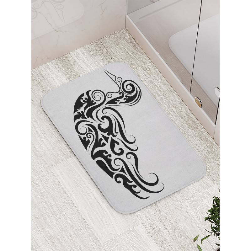 Calligraphic Duck Bath Mat