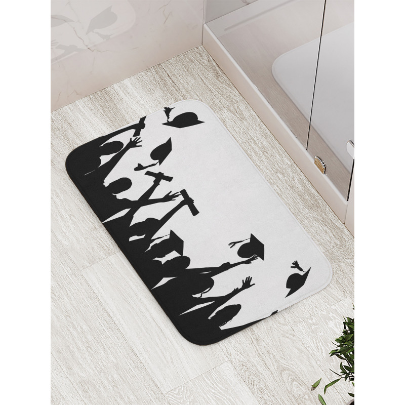 Graduates Silhouettes Bath Mat