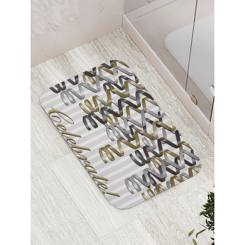 Celebrate Curling Ribbon Bath Mat