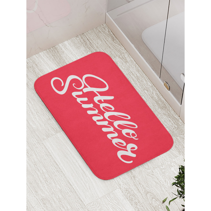 Summer Hand Written Words Bath Mat