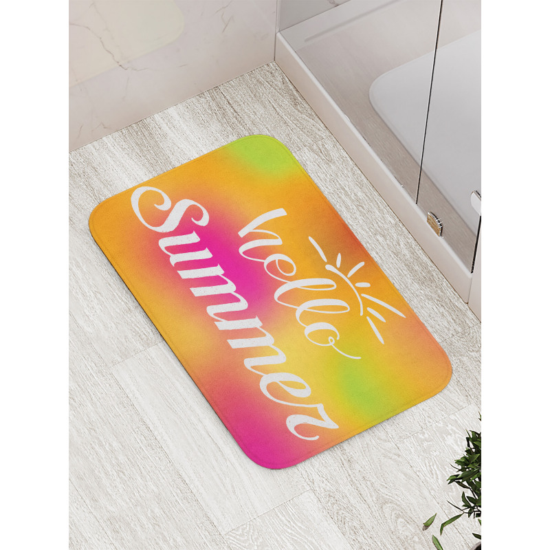 Abstract Colorful Summer Bath Mat