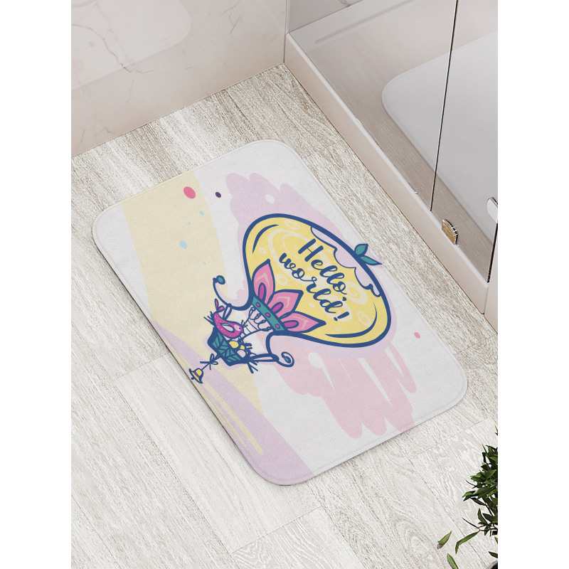 Balloon and Bird Eggs Bath Mat