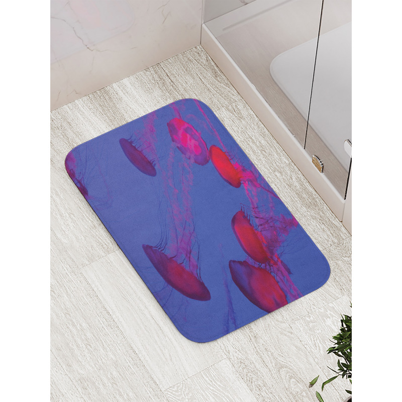 Tropical Underwater Bloom Bath Mat