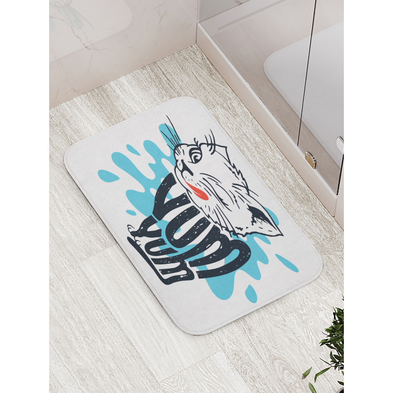 Licking Kitten Yum Yum Bath Mat