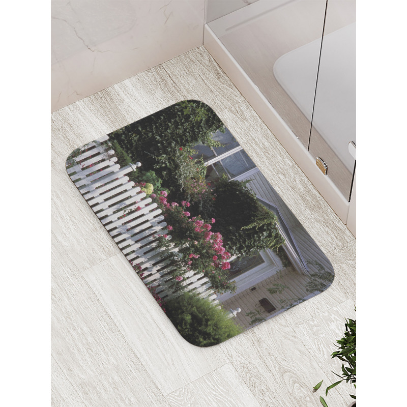 Floral Cozy House Garden Art Bath Mat